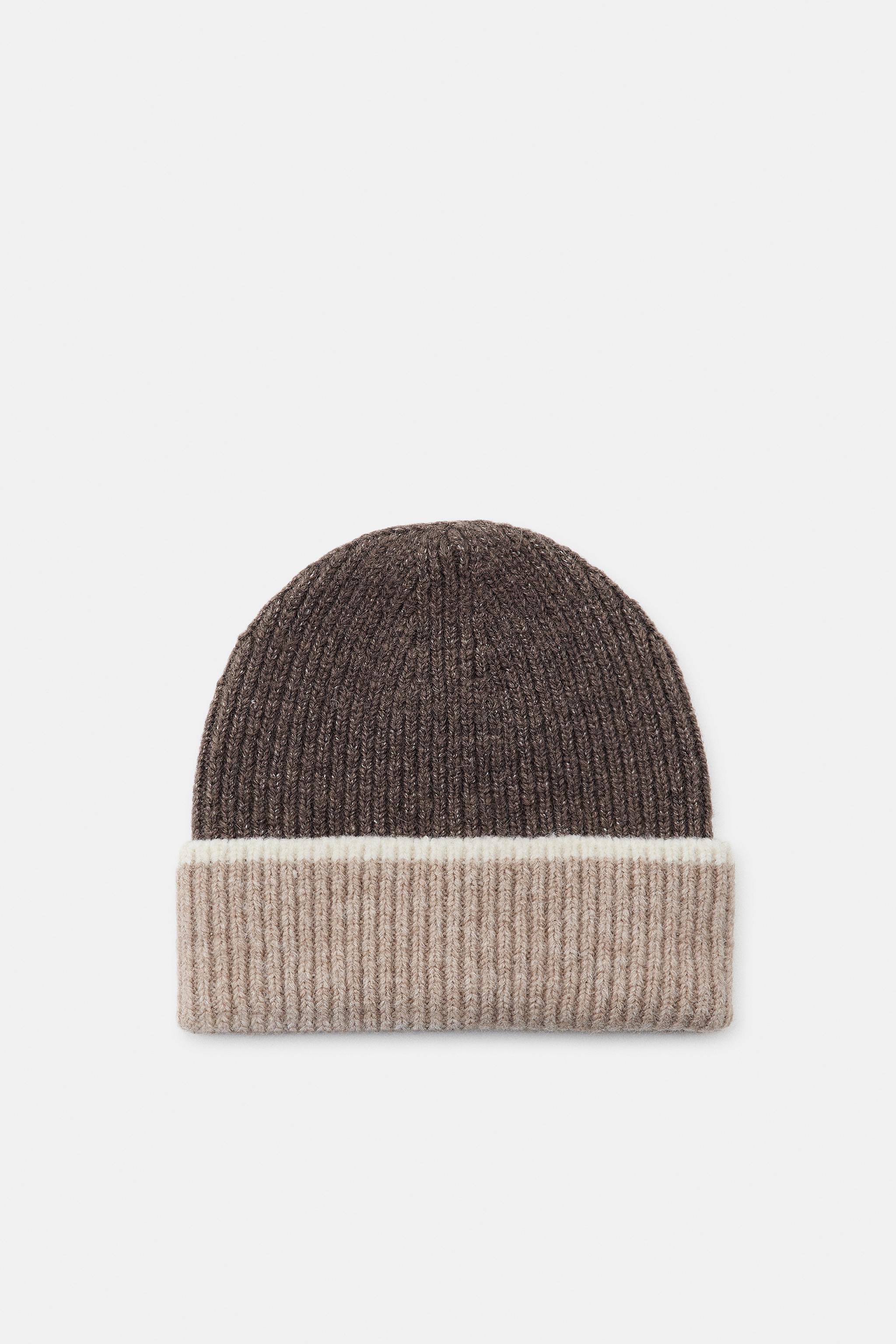 COMBINATION KNIT BEANIE